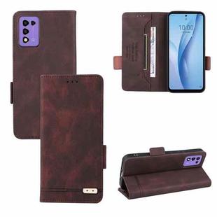 For ZTE Libero 5G III Magnetic Clasp Leather Phone Case(Brown)