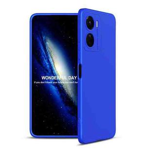 For vivo Y16 GKK Three Stage Splicing Full Coverage PC Phone Case(Blue)