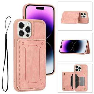 For iPhone 14 Pro Dream Magnetic Back Cover Card Wallet Phone Case(Pink)