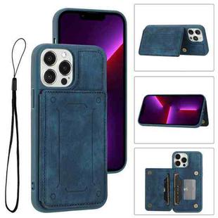 For iPhone 13 Pro Max Dream Magnetic Back Cover Card Wallet Phone Case(Blue)