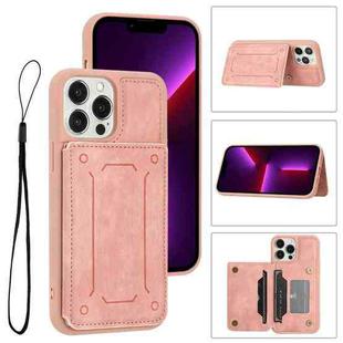 For iPhone 12 Pro Max Dream Magnetic Back Cover Card Wallet Phone Case(Pink)