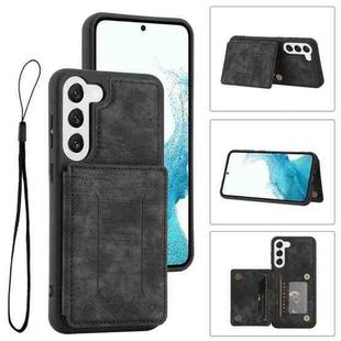 For Samsung Galaxy S23 5G Dream Magnetic Back Cover Card Wallet Phone Case(Black)