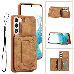 For Samsung Galaxy S21 FE 5G Dream Magnetic Back Cover Card Wallet Phone Case(Brown)