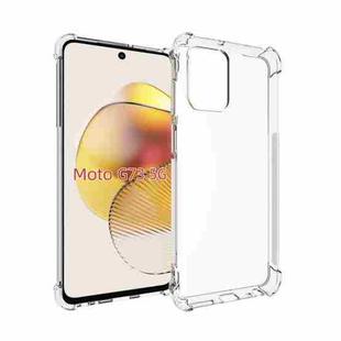 For Motorola Moto G73 Shockproof Non-slip Thickening TPU Phone Case(Transparent)