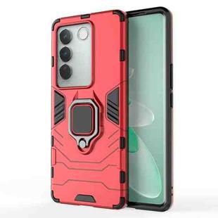 For vivo S16 Pro Magnetic Ring Holder PC + TPU Phone Case(Red)