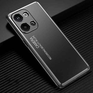 For OPPO Reno9 Pro Frosted Metal Phone Case(Black)