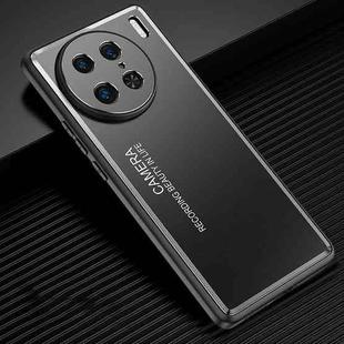 For vivo X90 Pro Frosted Metal Phone Case(Black)