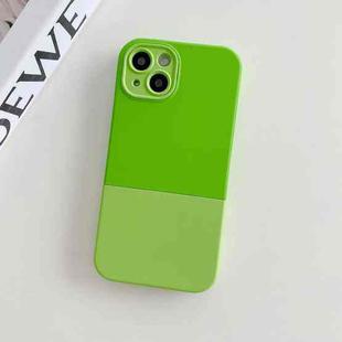For iPhone 14 Plus 3 in 1 Liquid Silicone Phone Case(Light Green)
