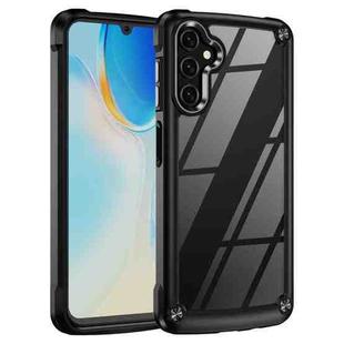 For Samsung Galaxy A14 5G Soft TPU Clear PC Shockproof Phone Case(Black)