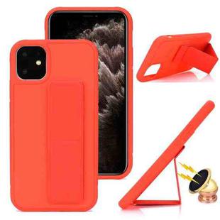 For iPhone 14 Pro Skin Feel Wrist Holder Phone Case(Red)