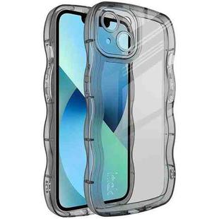 For iPhone 14 Plus IMAK UX-8 Series Transparent Shockproof TPU Phone Case(Transparent Black)