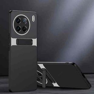 For vivo X90 Pro Frosted Holder Phone Case(Matte Black)