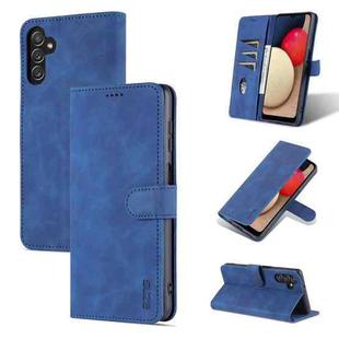 For Samsung Galaxy A14 5G AZNS Skin Feel Calf Texture Flip Leather Phone Case(Blue)