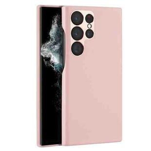 For Samsung Galaxy S23 Ultra 5G DUX DUCIS Grit Series Leather Texture Phone Case(Pink)