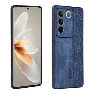 For vivo S16/S16 Pro AZNS 3D Embossed Skin Feel Phone Case(Sapphire Blue)