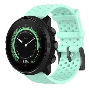 For Suunto 9 Breathable Silicone Watch Band, Exclude the Subject(Mint Green)
