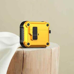 For AirPods 3 Eagle Shockproof Earphone Protective Case with Switch(Yellow)