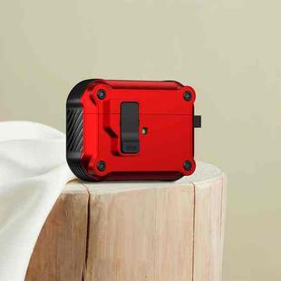 For AirPods Pro Eagle Shockproof Earphone Protective Case with Switch(Red)
