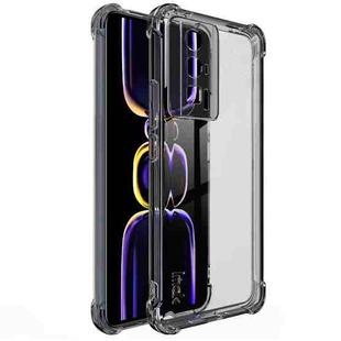 For Xiaomi Redmi K60 5G / K60 Pro 5G / Poco F5 Pro 5G imak Shockproof Airbag TPU Phone Case(Transparent Black)