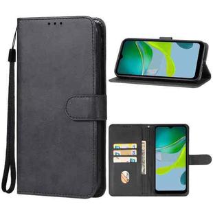 For Motorola Moto E13 Leather Phone Case(Black)