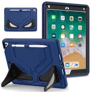 For iPad 9.7 2018/2017 / Pro 9.7 2016 / Air 2 Silicone + PC Shockproof Protective Tablet Case(Navy Blue+Black)