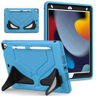 For iPad 10.2 2021 / 2020 / 2019 Silicone + PC Shockproof Protective Tablet Case(Light Blue+Black)