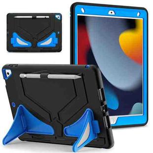 For iPad 10.2 2021 / 2020 / 2019 Silicone + PC Shockproof Protective Tablet Case(Black+Blue)