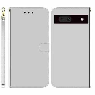 For Google Pixel 7a Imitated Mirror Surface Flip Leather Phone Case(Silver)