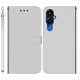 For Tecno Pova 4 Pro Imitated Mirror Surface Flip Leather Phone Case(Silver)