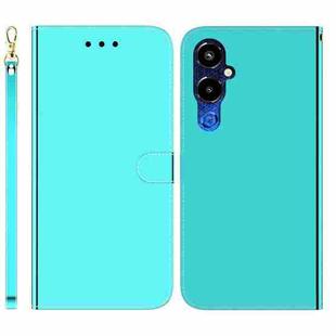 For Tecno Pova 4 Pro Imitated Mirror Surface Flip Leather Phone Case(Mint Green)