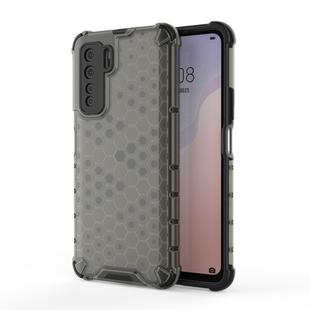 For Huawei nova 7 SE Shockproof Honeycomb PC + TPU Protective Case(Black)