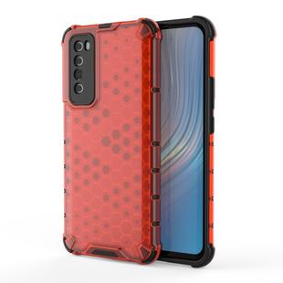 For Huawei nova 7 5G Shockproof Honeycomb PC + TPU Protective Case(Red)