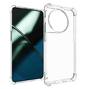 For OnePlus 11 5G Shockproof Non-slip Thickening TPU Phone Case(Transparent)