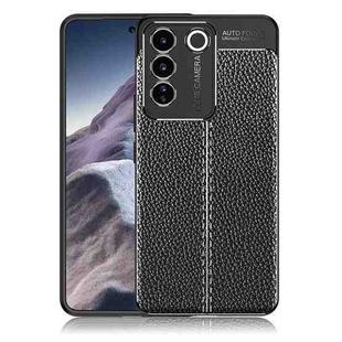 For vivo S16e Litchi Texture TPU Phone Case(Black)