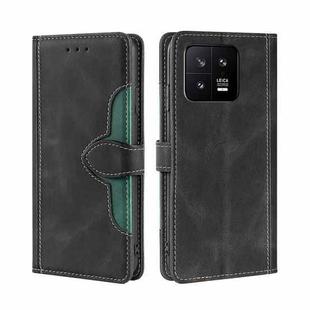 For Xiaomi 13 Skin Feel Magnetic Buckle Leather Phone Case(Black)