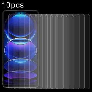 10pcs 0.26mm 9H 2.5D Tempered Glass Film For Xiaomi Redmi Note 12 Pro/12 Pro+/Note 12 4G Global/Note 12 Pro 4G/12R Pro