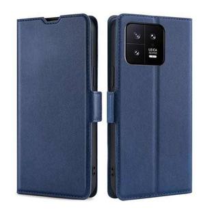 For Xiaomi 13 Ultra-thin Voltage Side Buckle Leather Phone Case(Blue)