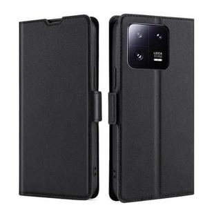 For Xiaomi 13 Pro Ultra-thin Voltage Side Buckle Leather Phone Case(Black)
