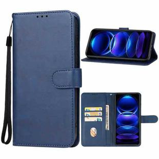 For Xiaomi Redmi Note 12 Pro+ Global Leather Phone Case(Blue)