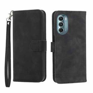 For Motorola Moto G Stylus 5G 2022 Dierfeng Dream Line TPU + PU Leather Phone Case(Black)