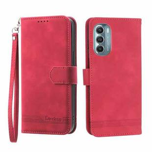 For Motorola Moto G Stylus 5G 2022 Dierfeng Dream Line TPU + PU Leather Phone Case(Red)