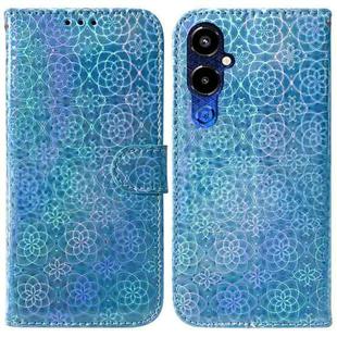 For Tecno Pova 4 Pro Colorful Magnetic Buckle Leather Phone Case(Blue)