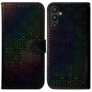 For Samsung Galaxy A54 5G Colorful Magnetic Buckle Leather Phone Case(Black)