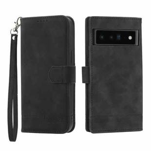 For Google Pixel 6 Pro Dierfeng Dream Line TPU + PU Leather Phone Case(Black)