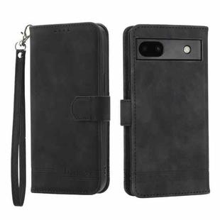 For Google Pixel 6a Dierfeng Dream Line TPU + PU Leather Phone Case(Black)