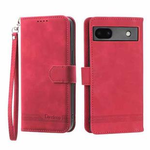 For Google Pixel 6a Dierfeng Dream Line TPU + PU Leather Phone Case(Red)