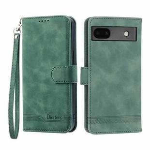 For Google Pixel 6a Dierfeng Dream Line TPU + PU Leather Phone Case(Green)