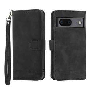 For Google Pixel 7 Dierfeng Dream Line TPU + PU Leather Phone Case(Black)