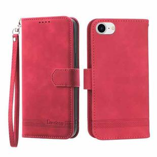 For iPhone 6/7/8/SE 2020/SE 2022 Dierfeng Dream Line TPU + PU Leather Phone Case(Red)