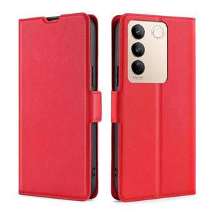 For vivo S16 / S16 Pro Ultra-thin Voltage Side Buckle Horizontal Flip Leather Phone Case(Red)